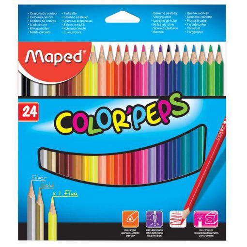 Picture of MAPED PENCIL COLOURS X24